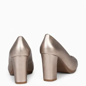 Zapatos De Fiesta<miMaO Urban Splash - Zapatos De Tacón Alto De Piel Metalizada Platino