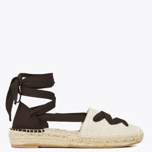 Esparto Y Alpargatas<miMaO Valenciana – Alpargata De Esparto Beige/Marron Con Cinta
