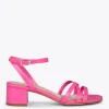 Sandalias De Tacón<miMaO Viena - Sandalias De Tiras Finas Y Tacón Bajo Rosa