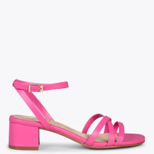 Sandalias De Tacón<miMaO Viena - Sandalias De Tiras Finas Y Tacón Bajo Rosa