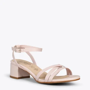 Sandalias De Tacón<miMaO Viena - Sandalias De Tiras Finas Y Tacón Bajo Nude