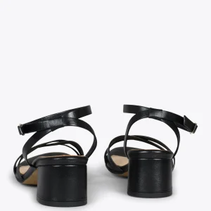 Sandalias De Tacón<miMaO Viena - Sandalias De Tiras Finas Y Tacón Bajo Negro