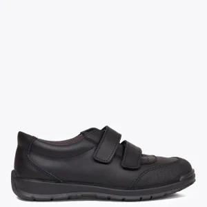Zapato<miMaO Zapatos Colegiales Niños Uniforme Colegio Piel Lavable Negro
