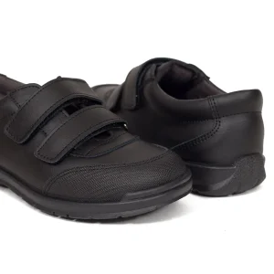 Zapato<miMaO Zapatos Colegiales Niños Uniforme Colegio Piel Lavable Negro